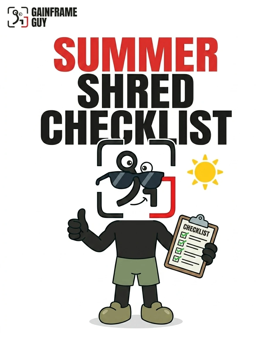 Summer Shred Checklist
