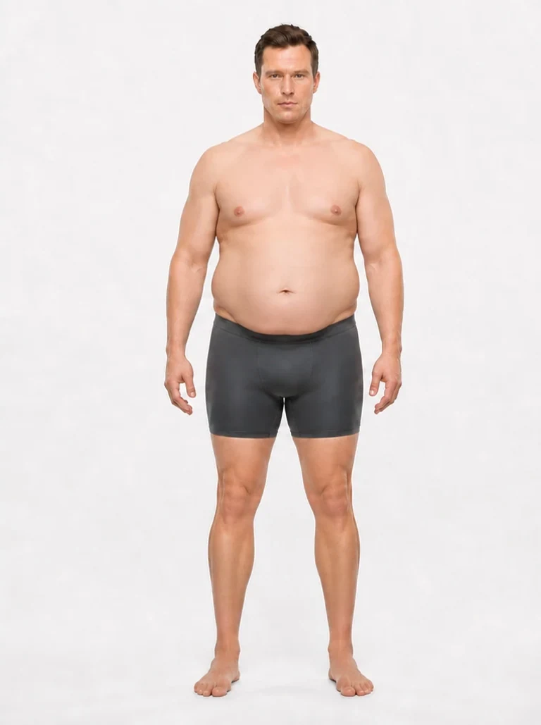 30 percent body fat on a man — reference physique