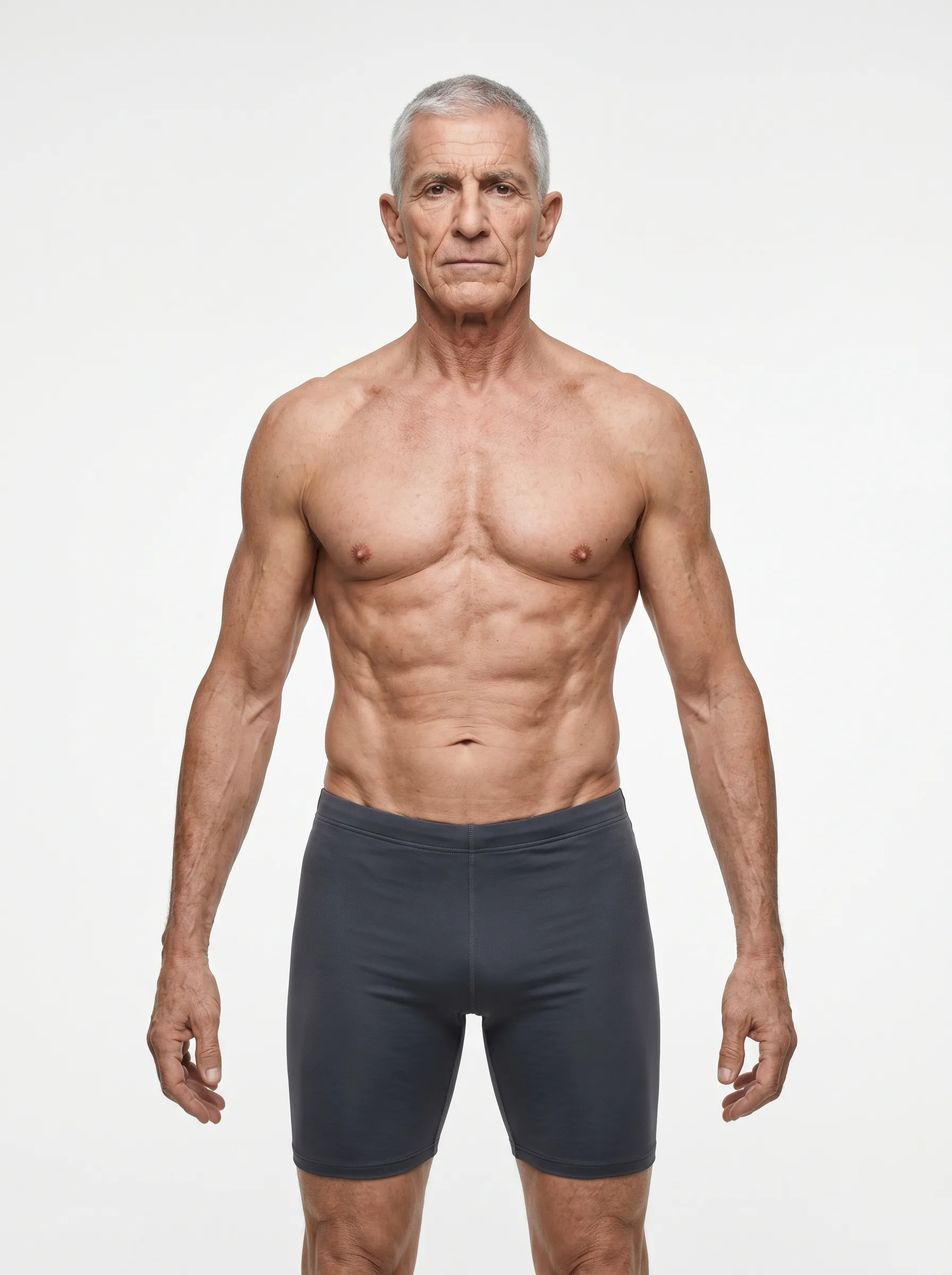 8% body fat man in their 60s